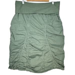 XCVI Wearables Skirt XL Ruched Parachute Peasant Grunge Whimsigoth Lagenlook